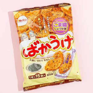 Befco Bakauke Reis Cracker – gebratener Sesam & Sojasauce / 15 Stück