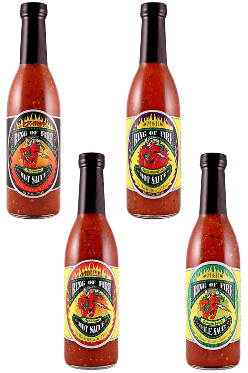 Ring des Feuers Chilisauce Komplett-Set, 4/12.5oz