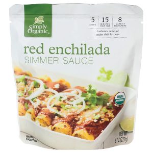 Simply Organic-Simmer Sauce rot Enchilada 8 Unzen Packung mit 6 – plantx