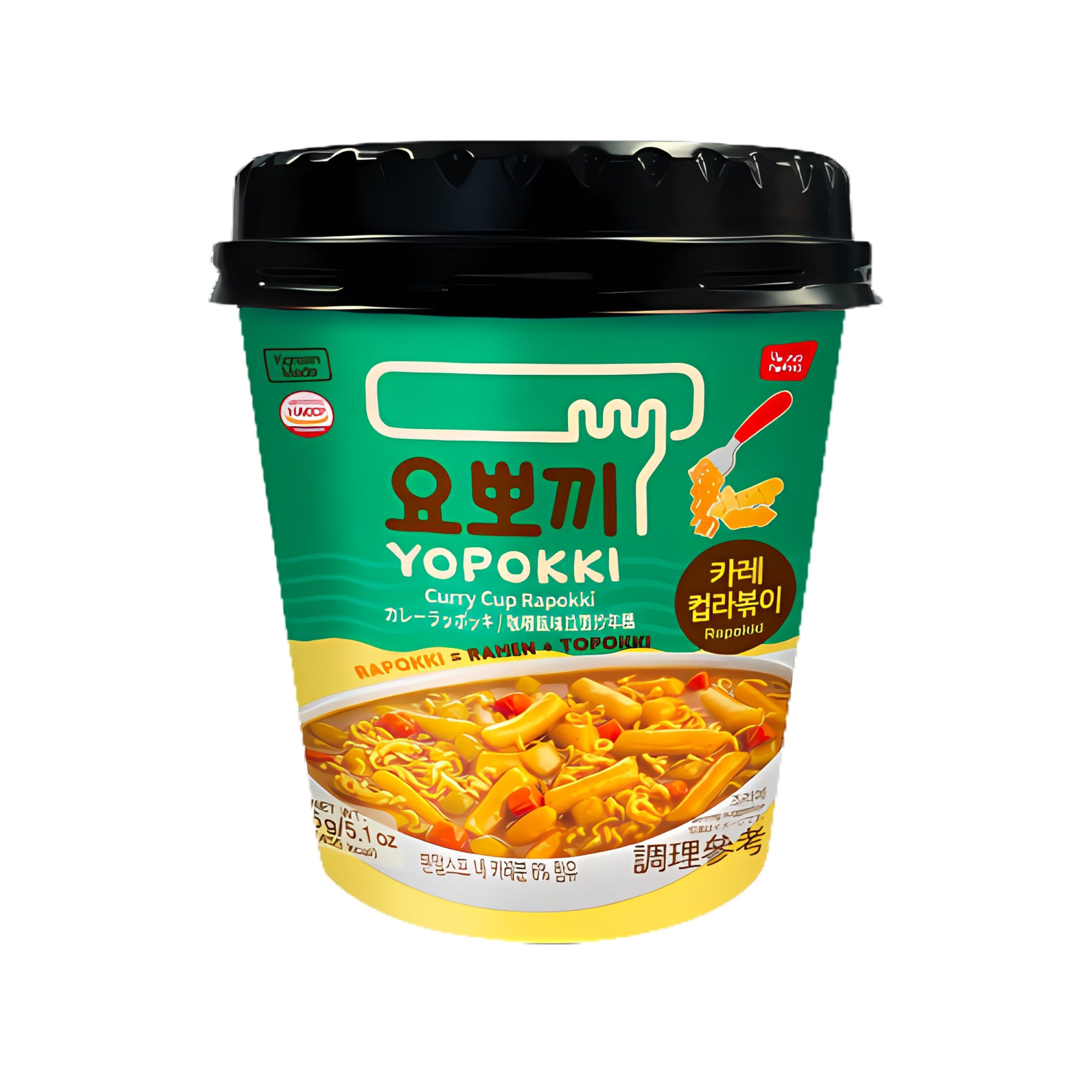 Yopokki Curry Rapokki Reis Kuchen Tasse (Korea)
