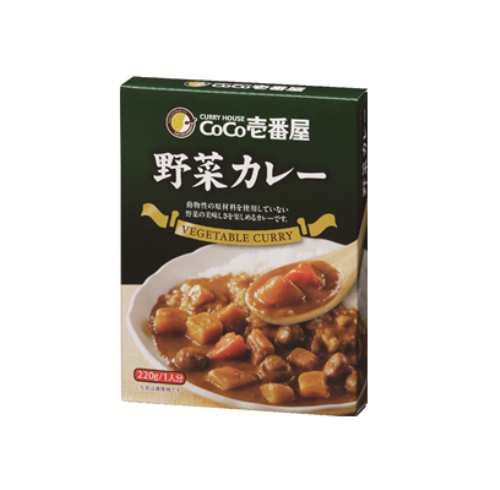Coco Ichibanya, Retorte verpackt Curry, Gemüse, mittel heiß