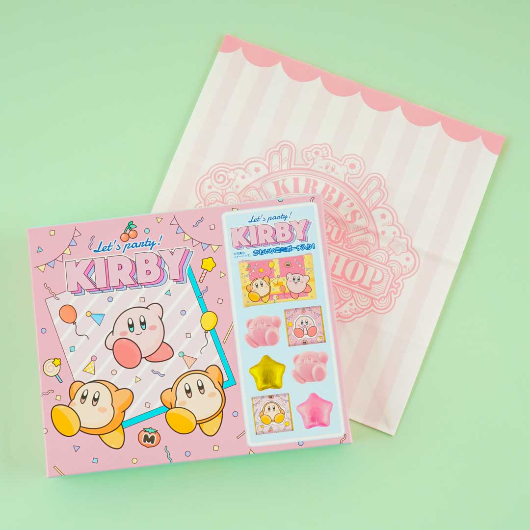 Kirby Let's Party Schokolade & Beutel Set