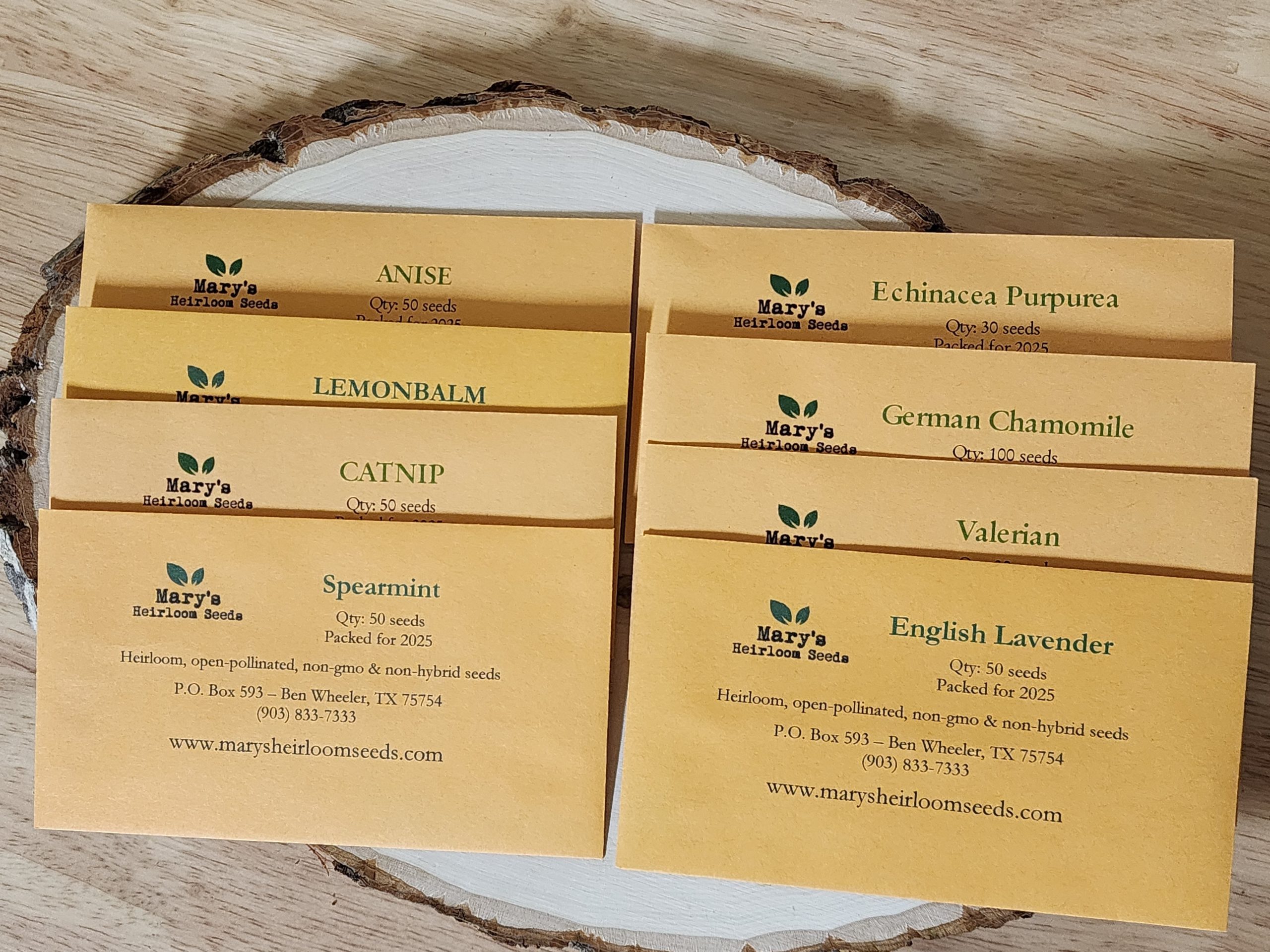 Kräutertee Garten Samen Combo Packung