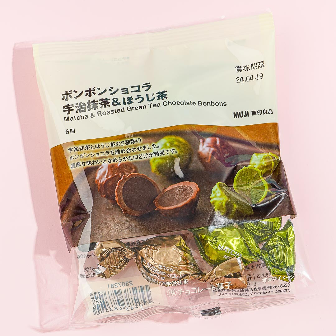 MUJI Matcha & gerösteter grüner Tee Schokolade Bonbons
