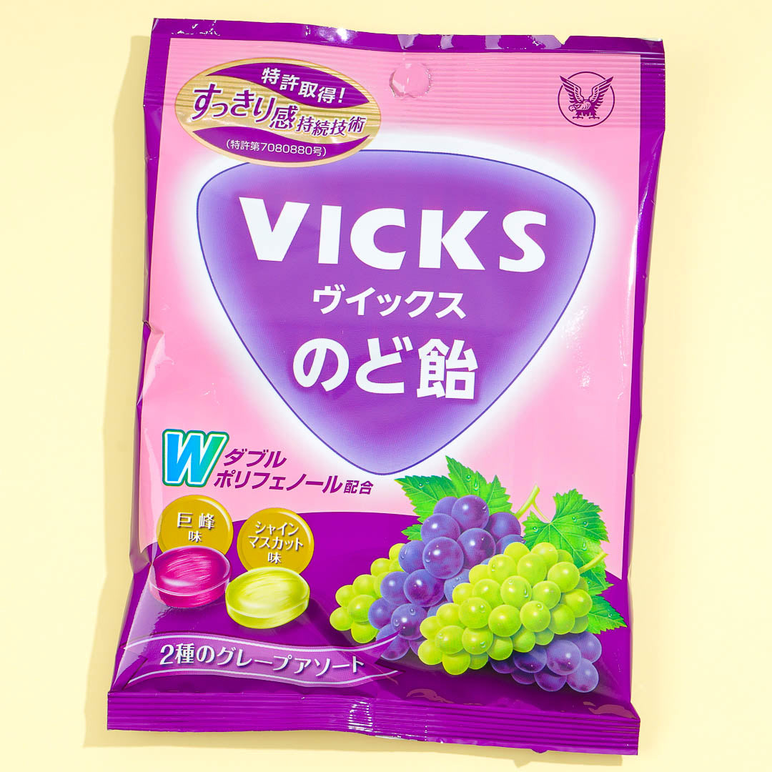 Vicks Throat Lutschtabletten – Kyoho Trauben & Shine Muscat