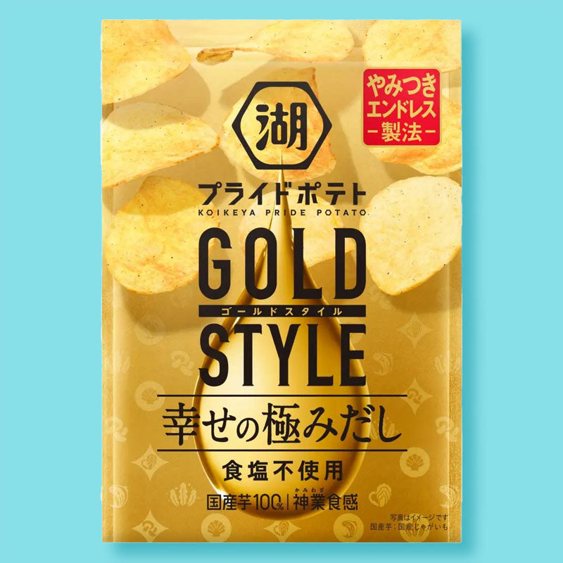 Koikeya Gold Style Pride Kartoffelchips – Extrem glücklich Dashi