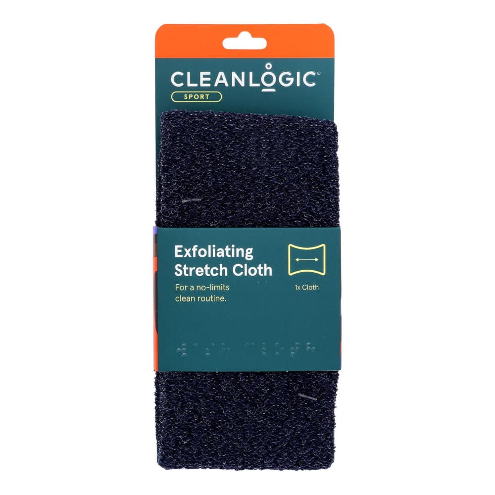 Cleanlogic – Bad und Körperpflege Herren Peeling Stretch Tuch, 1 Stück