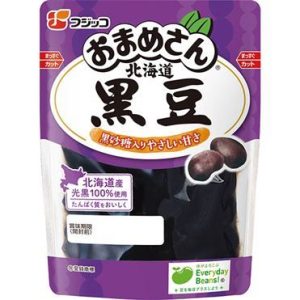 Fujikko, Omamesan, Hokkaido Kuromame, Cooked schwarze Bohne, – 145g