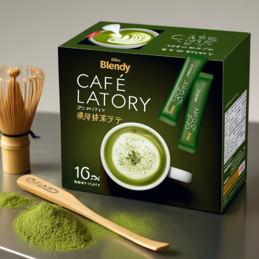 AGF Blendy Cafe Ratory Sticks Rich Matcha Latte 16 Stick pulverisierte Matcha Made in JAPAN – Tokyo Sakura Mall