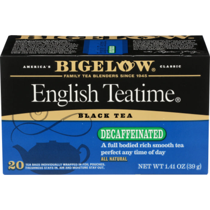 Bigelow Entkoffeiniert English Teatime Tee, 20 Beutel, 1,41 oz – Packung mit 6 Stück