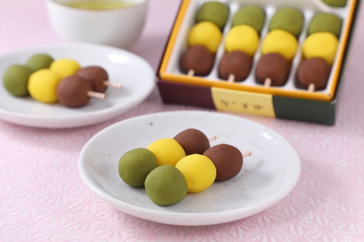 Botchan Dango Spieße – Eifreie japanische Mochi-Süßigkeiten (8 Stück)