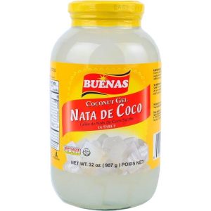 Buenas Nata De Coco – Kokosgel in Sirup – WEISS – 32 OZ