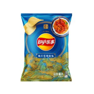 Lay’s Kartoffelchips geschälte Garnelen mit Abalone-Sauce-Geschmack (China)