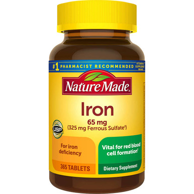 Nature Made Eisen 65 mg, 365 Tabletten