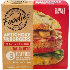 foodies – Burger Artischocke italienische Kräuter, 7.5oz . Packung mit 8