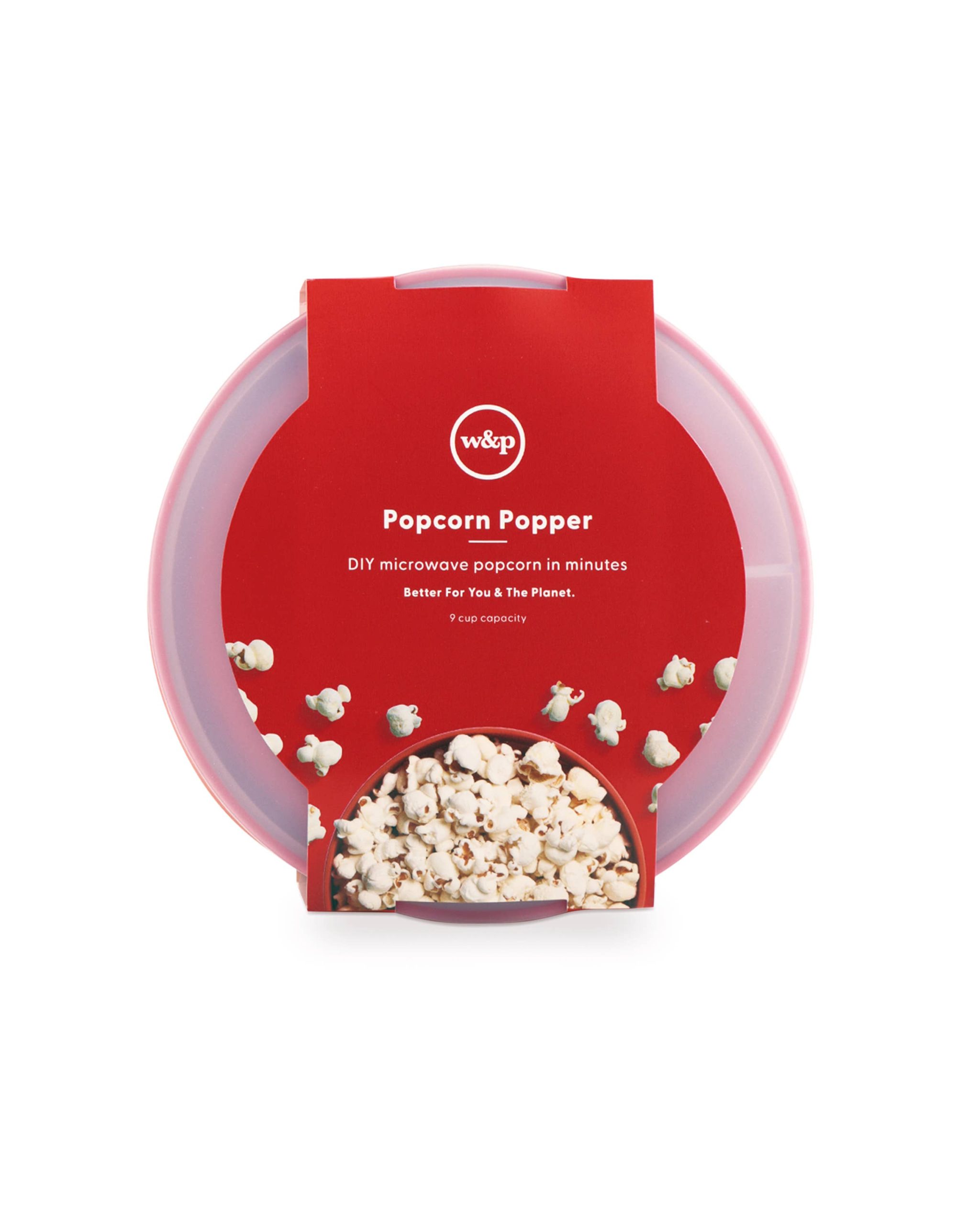 W&P – Popcorn Popper – wiederverwendbarer Silikonhersteller: Rot