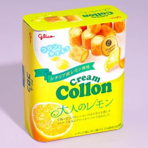 Glico Creme Kollonenkeksrollen – Zitrone