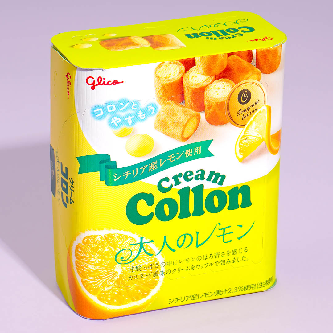 Glico Creme Collon Keks Rolls – Zitrone