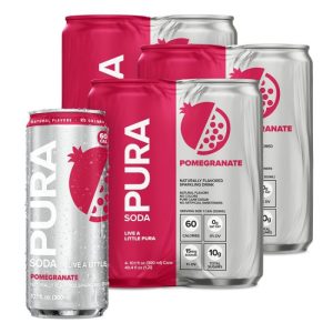Pura-Soda-Pomegranat 40,4 fo – Packung mit 6 Stück – 4pk