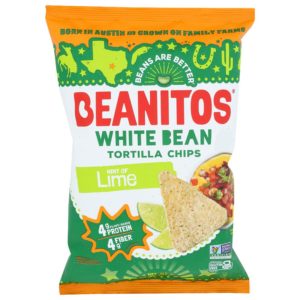 Beanitos Weißbohne Chips Hinweis von Kalk, 5 Unzen Packung mit 6