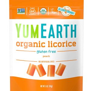 YumEarth – Bio Süßholz, Pfirsich, 5 oz – Packung mit 12 Stück
