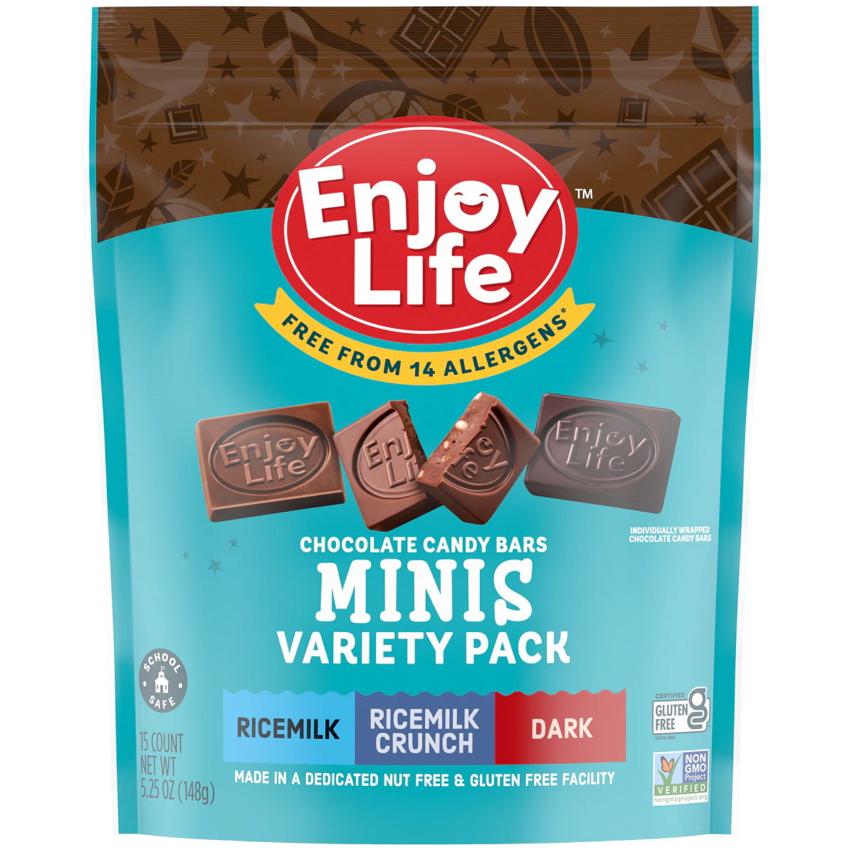 Genießen Sie Life Mini Schokolade – Sortiment Packung, 5,25 oz – Packung mit 6 Stück