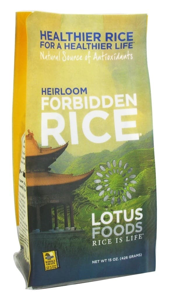 Lotus Foods Reis Verbotenes Erbstück – Biologischer & nahrhafter Schwarzer Reis