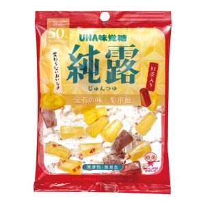 UHA Mikakuto, Juntsuyu, Golden Drops Hard Süßigkeiten, Zucker und Tee, – 120g