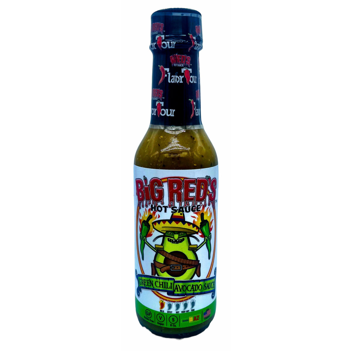 Große rote grüne Chile Avocado Chilisauce