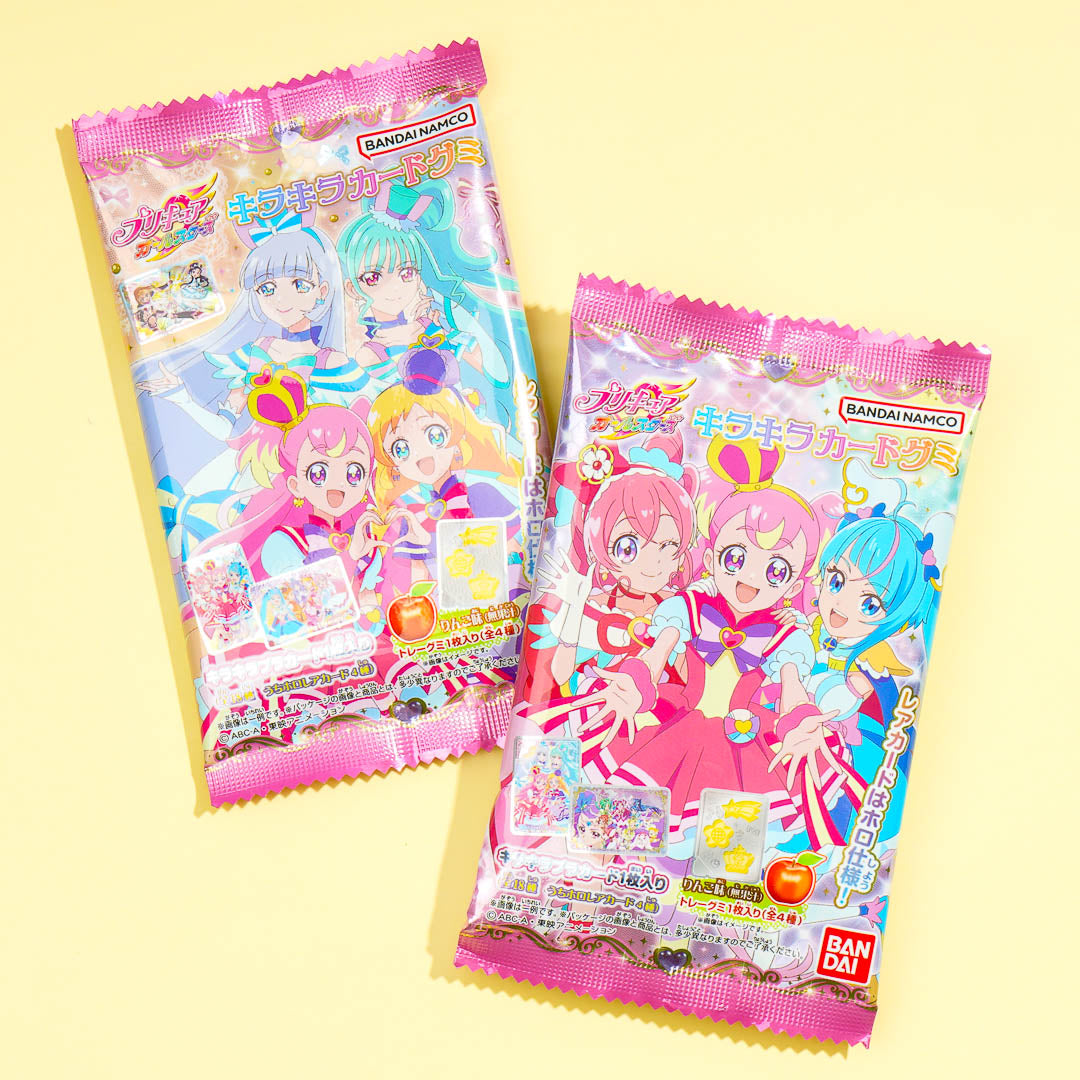 Pretty Cure Alle Sterne Gummis mit Glitzer-Karte