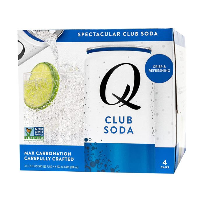 Q Tonic – Club Soda, 30 fl oz (4er Packung) – Packung mit 6 Stück