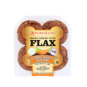 – Muffin fz carott&raisin, 14 Unzen Packung mit 6 – Flax4Life