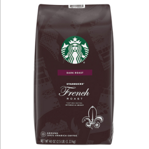 Starbucks French Roast gemahlene Kaffeebohnen, 40 Unzen.