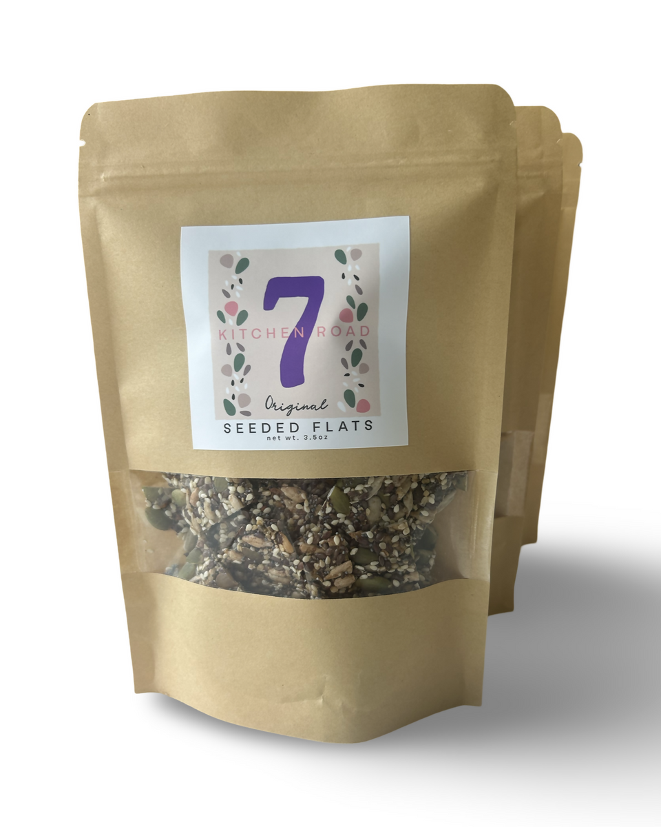 7 Kitchen Road Seeded Flats, Originalverpackung – 12 Packungen x 3,5 oz Etui