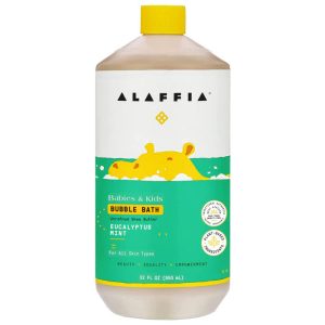 Alaffia Kinder Schaumbad Eukalyptus Minze, 32 oz
