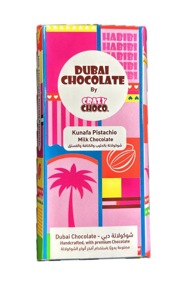 Crazy Choco Dubai Kunafa Pistazie – Milchschokolade