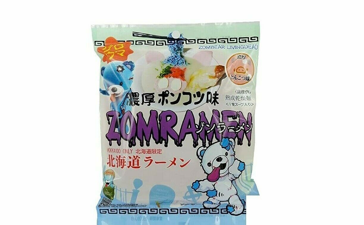 Zommramen, Blauer Ramen mit Tonkotsu-Suppe, Instant-Nudel, Creepy & Delicious