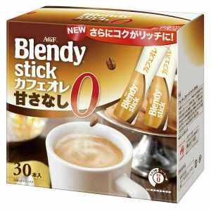 Ajinomoto, Blendy, 30 Sticks, Instantkaffee, Cafe Au Lait (nicht süß)