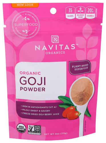 Navitas – Goji Pulver Bio, 4 Oz (Packung mit 1)