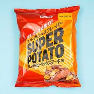 Calbee Super Kartoffelchips – Pesto Steak