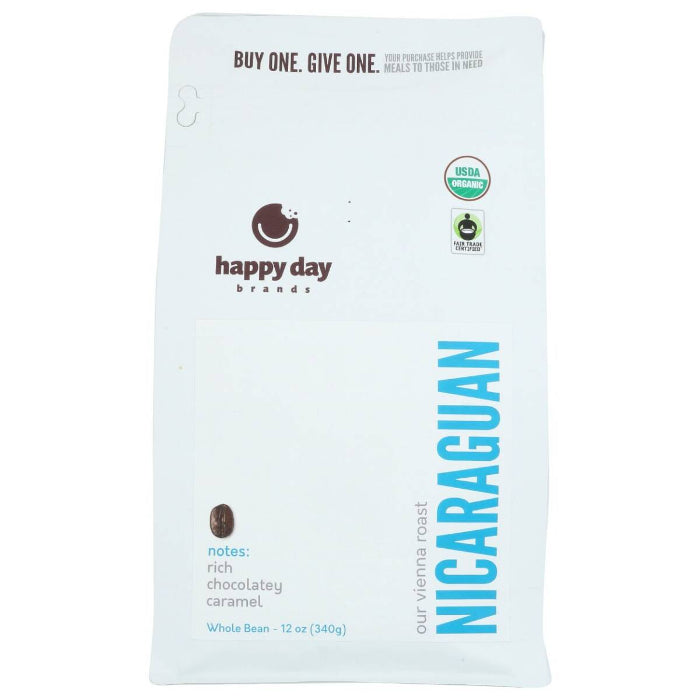 Happy Day Brands – Kaffee Nicaraguan ganze Bohnen 12 Oz – (Packung mit 6)