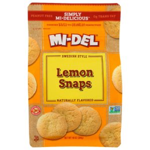 Midel Keks-Snap Zitrone, 10 Unzen – Packung mit 8 Stück