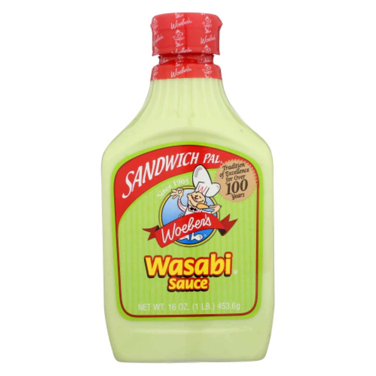Woeber Sauce Sandwich Pal Wasabi 16 Oz – Packung mit 6