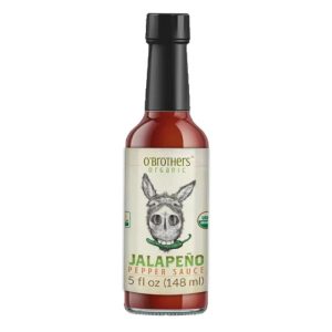O Brothers scharfe Sauce Jalapeno Bio 5 Unzen – Packung mit 12