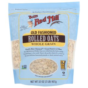 Bob's Red Mill Hafer Rollen Regular Old Fashioned, 32 Unzen – 4er Packung