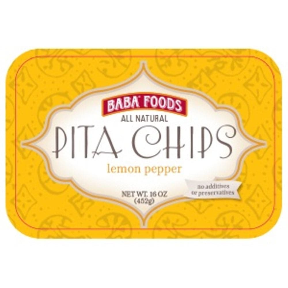 Baba Foods – Alle natürlichen Pita Chips Zitronenpfeffer, 16 oz