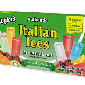 Wyler’s authentische italienische Eissorten originelle Aromen 1,5 Unzen Pops, 20 Count