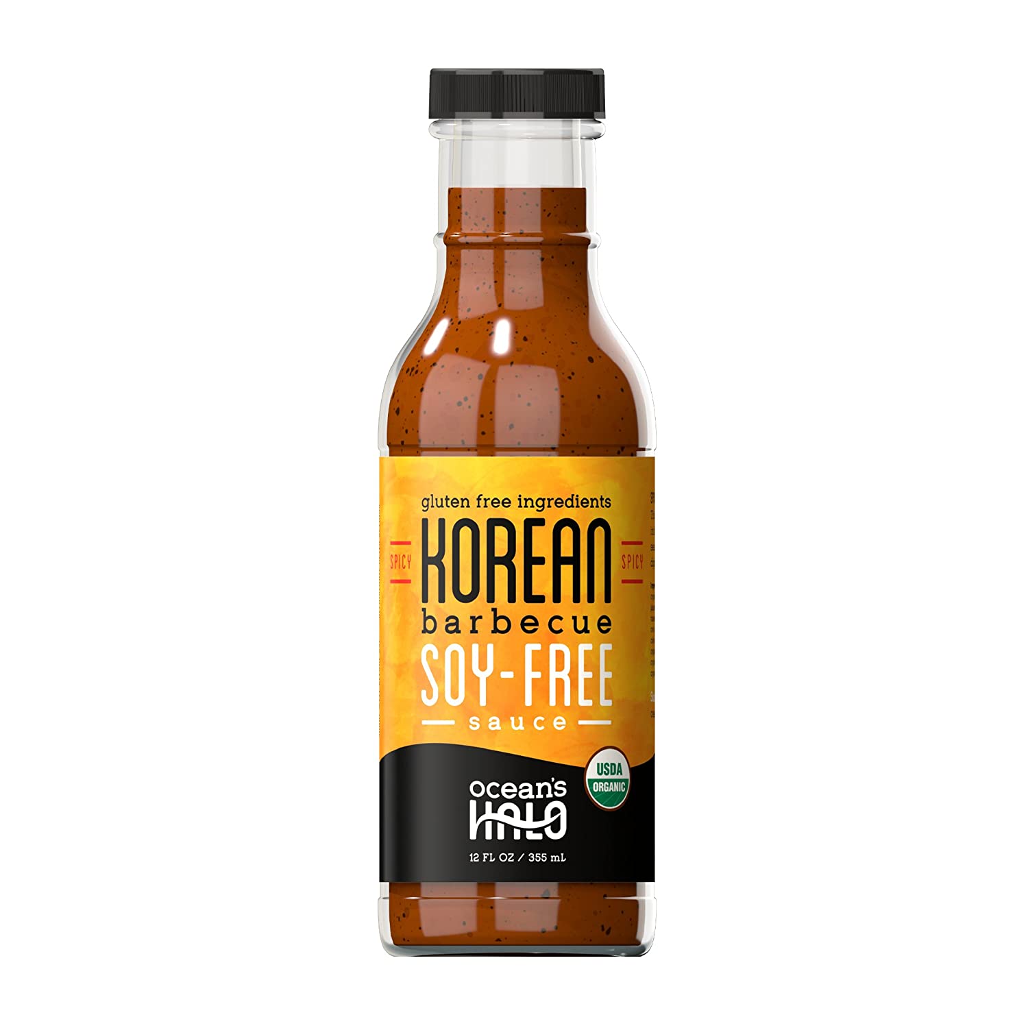 Ocean's Halo – Koreanische Grill Soy Free Sauce, 12oz – Packung mit 6 Stück