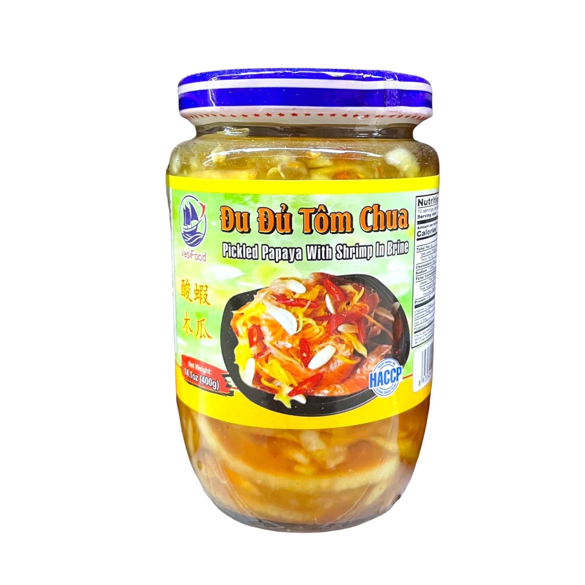 Vas Food eingelegte Papaya mit Garnelen in Brine