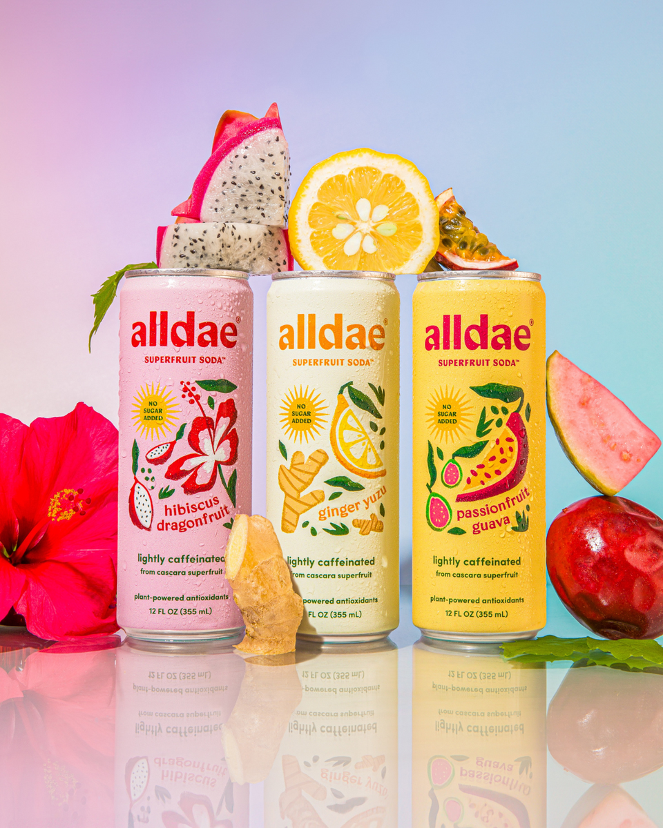 AllDae Sortiment Packung Superfruit Soda Dose – 12 Dosen x 12 Unzen Fall